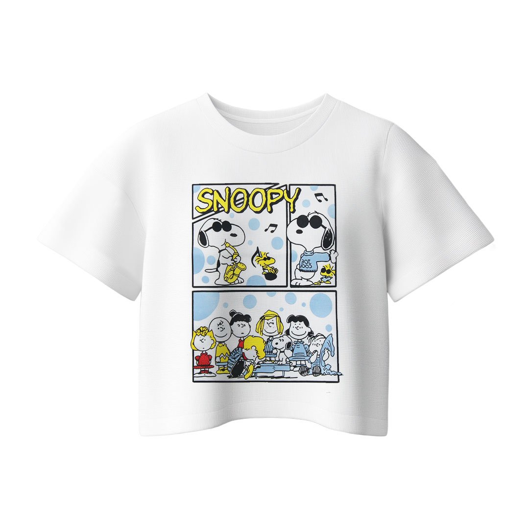CropTop Disney - Snoopy Groovin and Friends